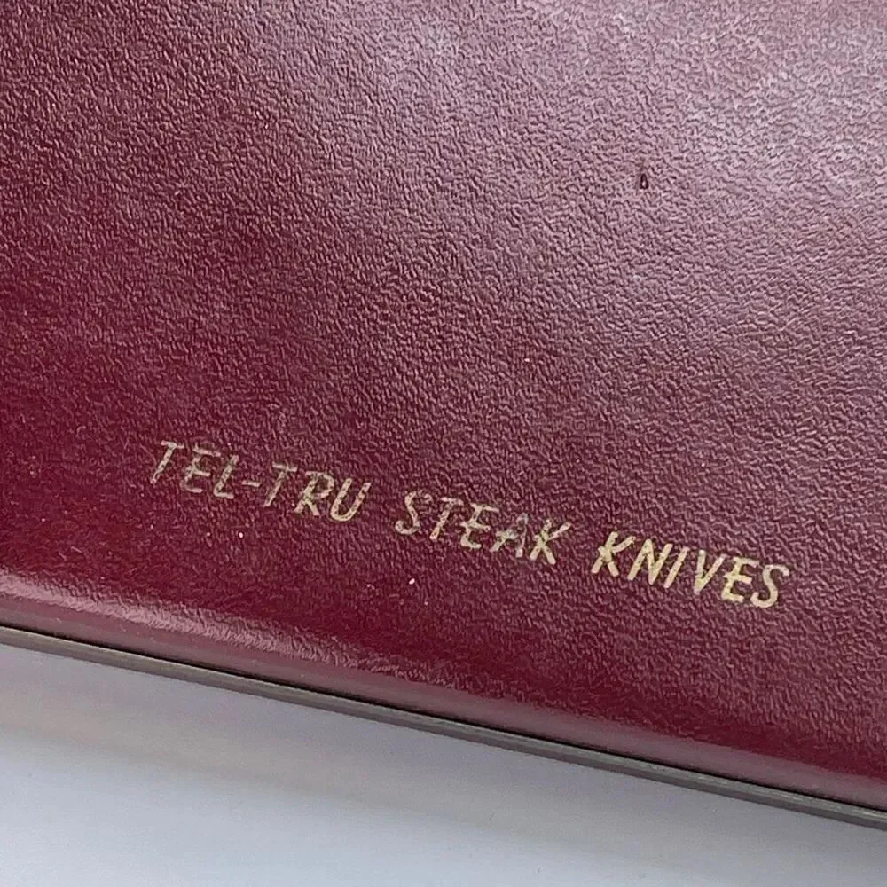 Vintage Tel-Tru Permalife Cutlery set of 6 steak knives.